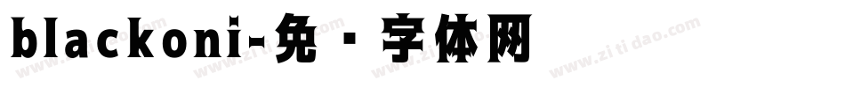 blackoni字体转换