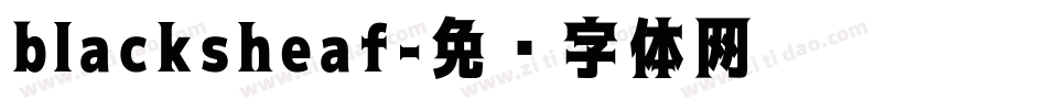 blacksheaf字体转换