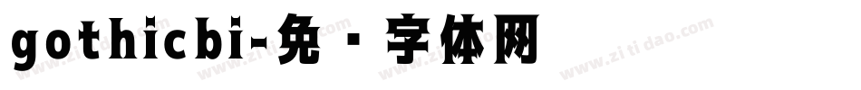 gothicbi字体转换