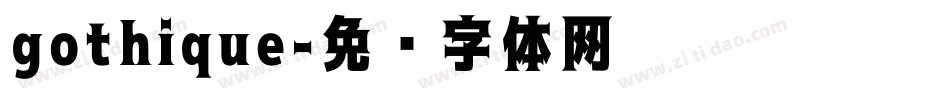 gothique字体转换