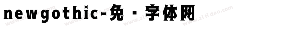 newgothic字体转换