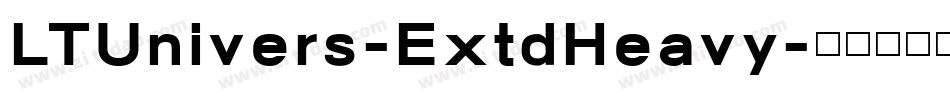 LTUnivers-ExtdHeavy字体转换
