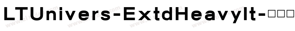 LTUnivers-ExtdHeavyIt字体转换