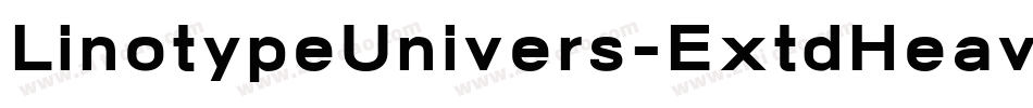 LinotypeUnivers-ExtdHeavy字体转换