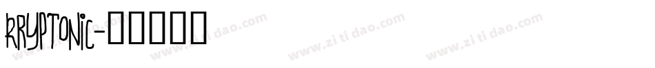 Kryptonic字体转换