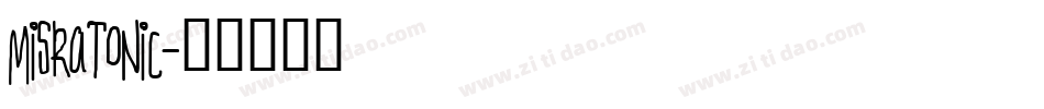 Miskatonic字体转换