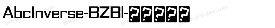 AbcInverse-BZBl字体转换