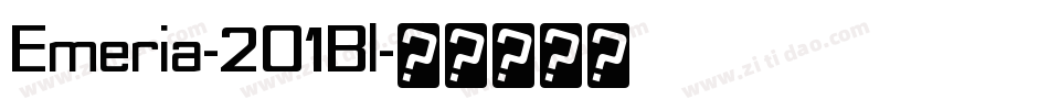 Emeria-2O1Bl字体转换