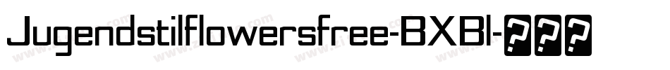 Jugendstilflowersfree-BXBl字体转换