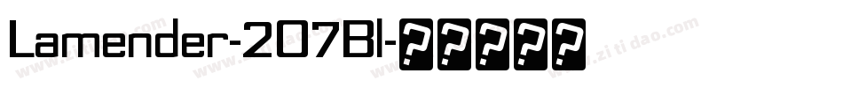 Lamender-2O7Bl字体转换