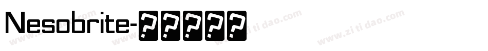 Nesobrite字体转换