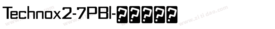 Technox2-7PBl字体转换