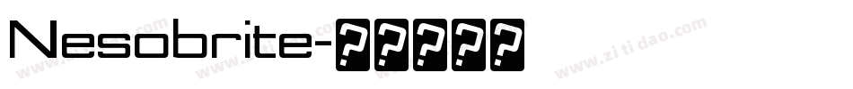 Nesobrite字体转换