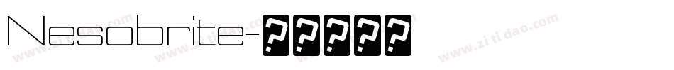 Nesobrite字体转换