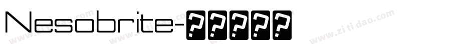 Nesobrite字体转换