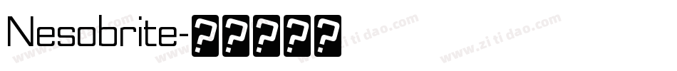 Nesobrite字体转换