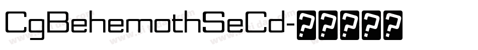 CgBehemothSeCd字体转换