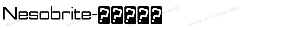 Nesobrite字体转换
