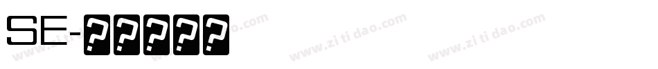 SE字体转换