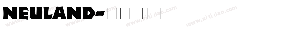 Neuland字体转换