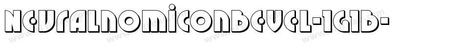 NeuralnomiconBevel-1g1B字体转换