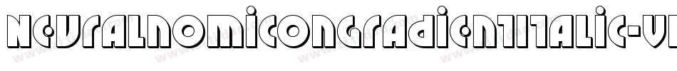 NeuralnomiconGradientItalic-vwL4字体转换