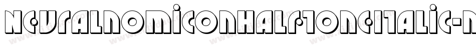 NeuralnomiconHalftoneItalic-nBmR字体转换