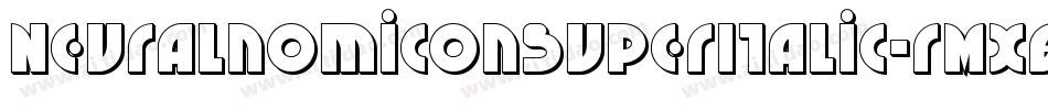 NeuralnomiconSuperItalic-rMX8字体转换