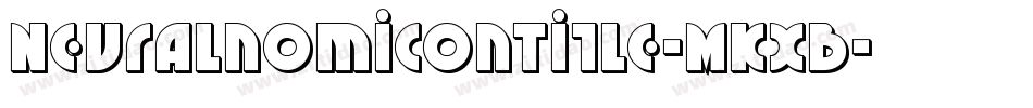 NeuralnomiconTitle-MKxB字体转换