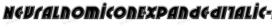 NeuralnomiconExpandedItalic-Krnl字体转换