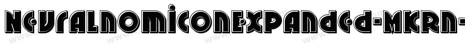 NeuralnomiconExpanded-MKRn字体转换