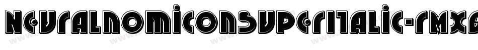 NeuralnomiconSuperItalic-rMX8字体转换