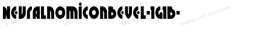NeuralnomiconBevel-1g1B字体转换