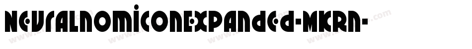 NeuralnomiconExpanded-MKRn字体转换