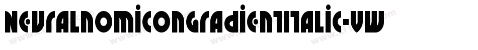 NeuralnomiconGradientItalic-vwL4字体转换