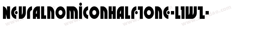 NeuralnomiconHalftone-l1wZ字体转换
