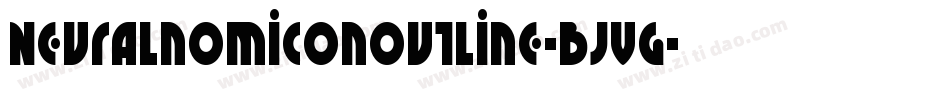 NeuralnomiconOutline-BJVG字体转换