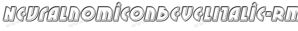 NeuralnomiconBevelItalic-RmM6字体转换 NeuralnomiconBevelItalic-RmM6字体转换