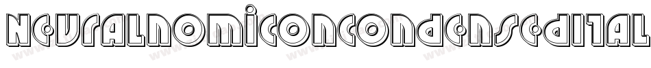 NeuralnomiconCondensedItalic-89KJ字体转换 NeuralnomiconCondensedItalic-89KJ字体转换