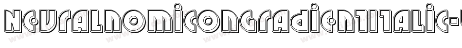 NeuralnomiconGradientItalic-vwL4字体转换