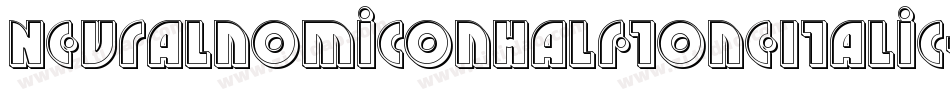NeuralnomiconHalftoneItalic-nBmR字体转换