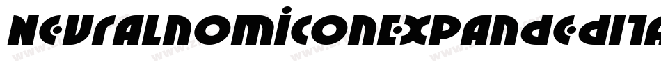 NeuralnomiconExpandedItalic-Krnl字体转换