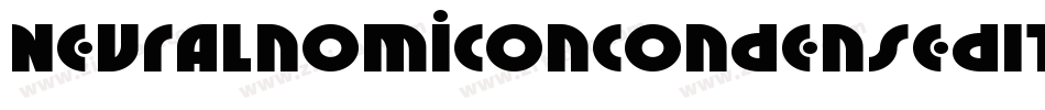 NeuralnomiconCondensedItalic-89KJ字体转换 NeuralnomiconCondensedItalic-89KJ字体转换