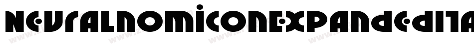 NeuralnomiconExpandedItalic-Krnl字体转换