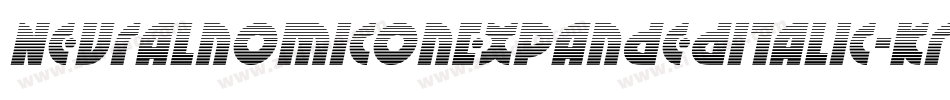 NeuralnomiconExpandedItalic-Krnl字体转换