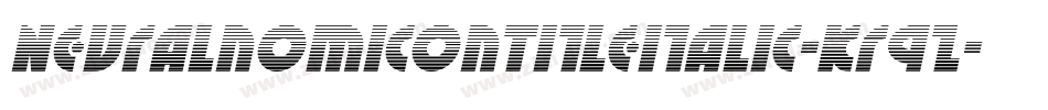NeuralnomiconTitleItalic-KrqZ字体转换