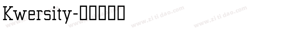 Kwersity字体转换