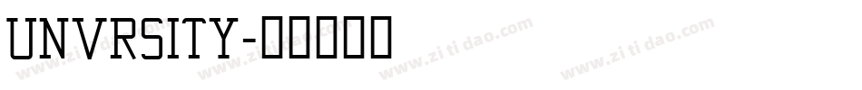 UNVRSITY字体转换
