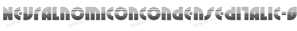 NeuralnomiconCondensedItalic-89KJ字体转换 NeuralnomiconCondensedItalic-89KJ字体转换