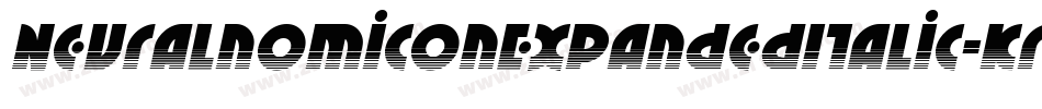 NeuralnomiconExpandedItalic-Krnl字体转换